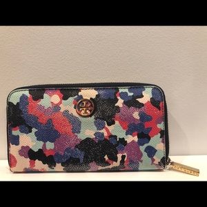 Tory Burch color print wallet